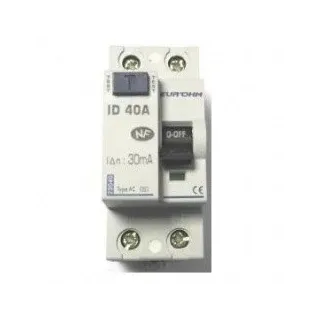 Interrupteur différentiel 1P+N - 40 A / 30 mA