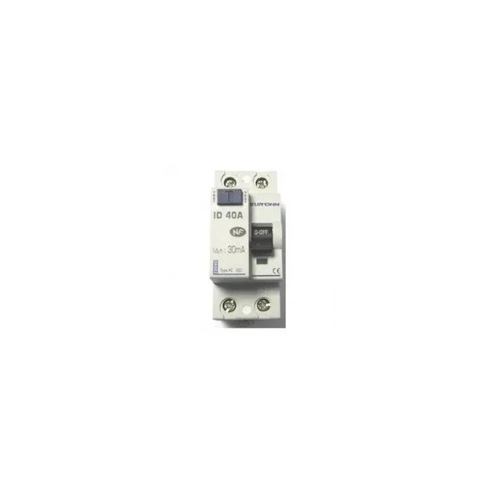 Interrupteur différentiel 1P+N - 40 A / 30 mA
