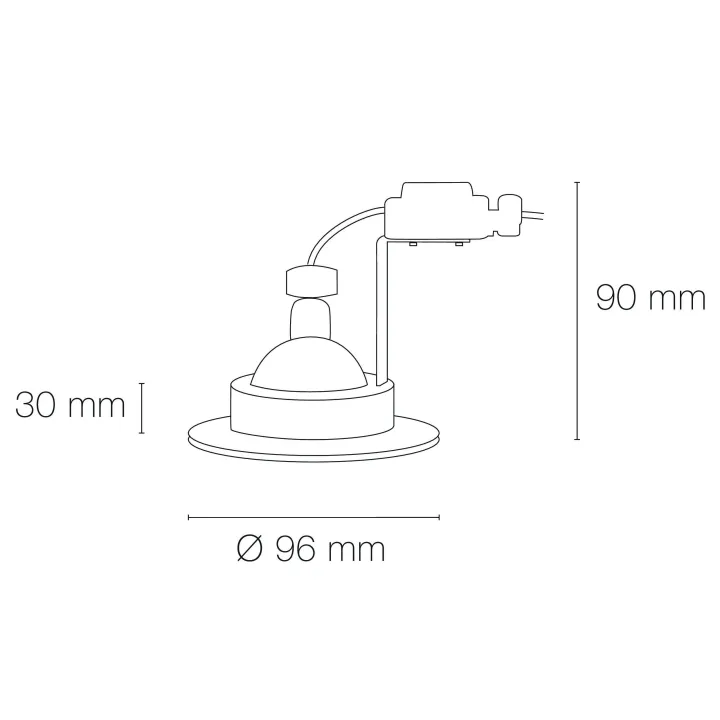 Spot Be Best Bl Rond Orus Ip65 Gu5 3
