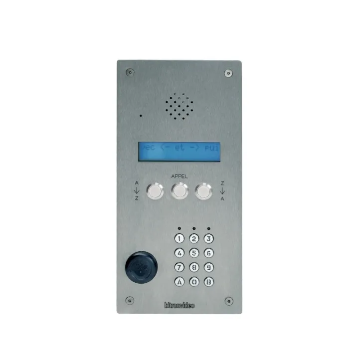 Platine Digitale À Défilement De Noms Inox 2.5 Mm Audio (1+N) Av