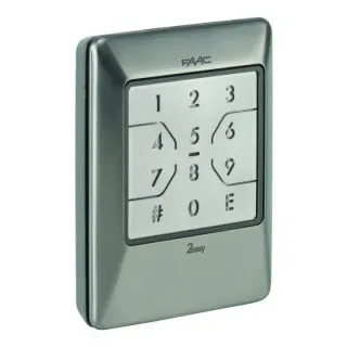 Clavier XKPB INOXcodé BUS 2Easy (2 fils). Mémoire codes max 255.