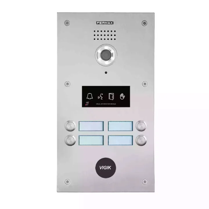 Platine Boutons Vidéo Pmr Duox Plus 4Bp