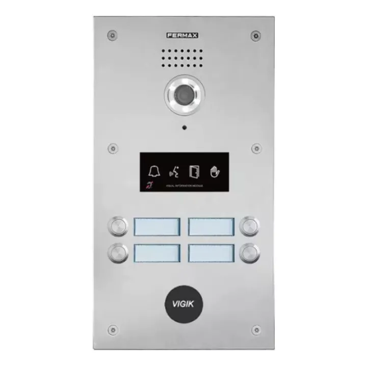 Kit Video Dial Inox 3 Logements - Version Wifi