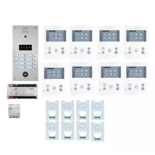 Kit Video Dial Inox 8 Logements - Version Wifi
