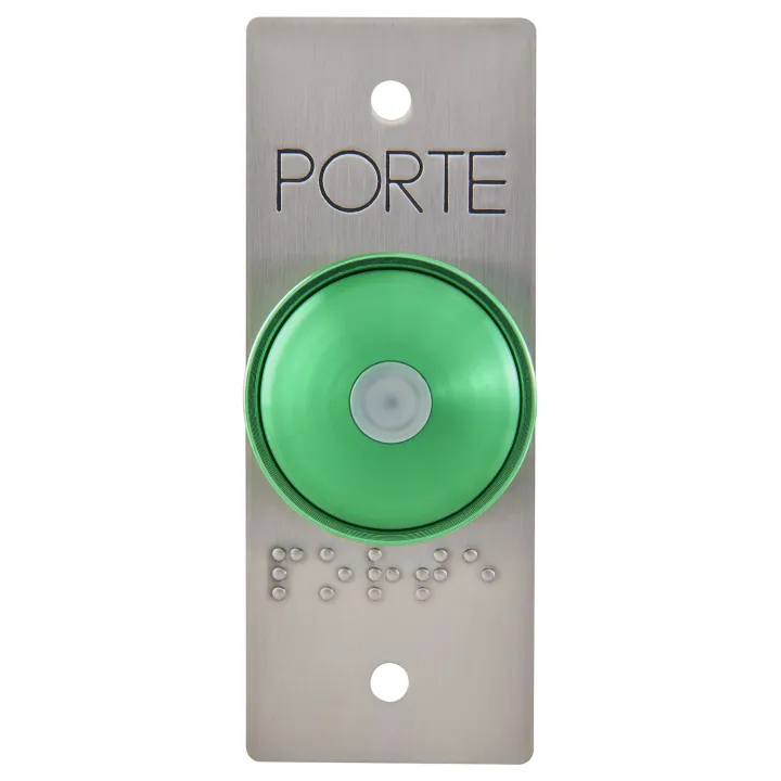 Bouton poussoir de sortie à double sécurités no/nf accessibilité