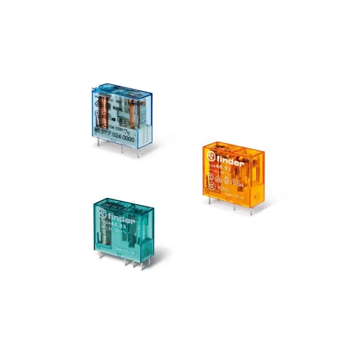 Relais Circuit Imprimé 2Rt 8A 48V Dc Sensible, Agni, Lavable