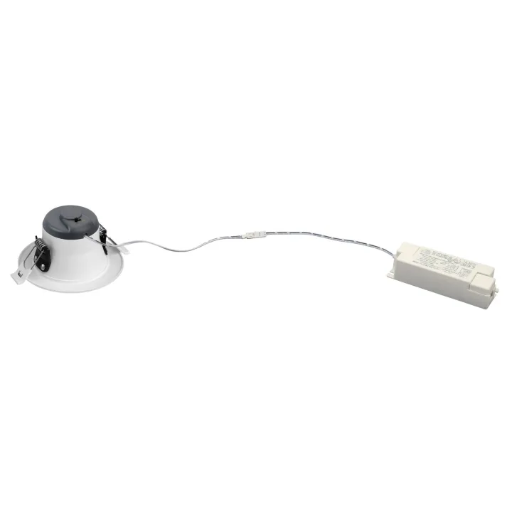 Spot Encastré Riva Cct 3000/4000K Ip20, Ø113Mm, Blanc, Led 9,5W 60° 880Lm, Dim