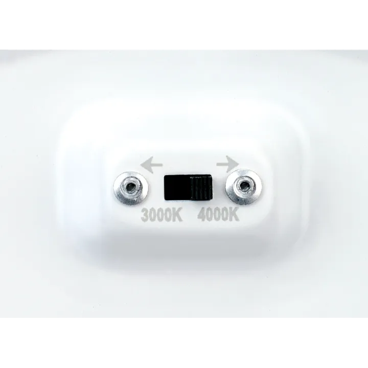 Plafonnier Downlight Flat Cct Rond Fixe Blanc 110° Led 13W 1300Lm 2700/3000/4000K