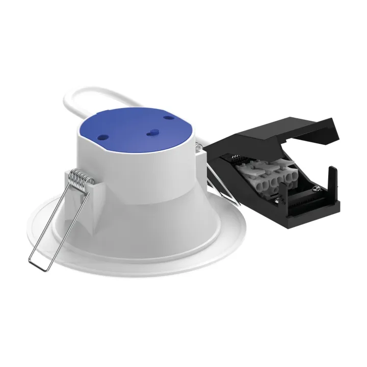 Loki - Downlight Encastré Fixe, Blanc, Led 8W 100° 800Lm 3000/4000K (Cct)