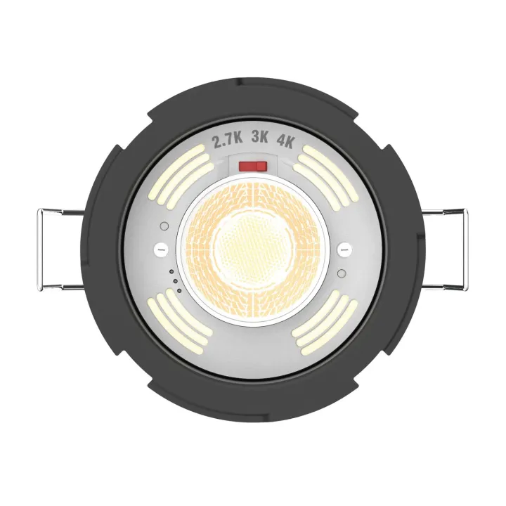 Flint -Spot Encastré Ip65 6W 3Cct 560Lm 50° Recouvrable Dimmable Avec Sensor Blanc