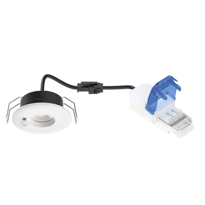 Flint -Spot Encastré Ip65 6W 3Cct 560Lm 50° Recouvrable Dimmable Avec Sensor Blanc