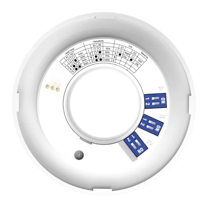 Flint -Spot Encastré Ip65 6W 3Cct 560Lm 50° Recouvrable Dimmable Avec Sensor Blanc