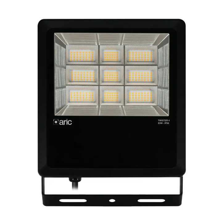 Projecteur Twister 4 Noir 83W 4000K Ip66 Ik08 13280Lm 90° 50000H