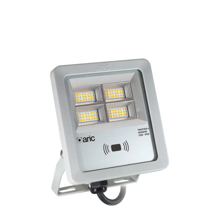 Projecteur Twister 4 Sensor Gris 23W 3Cct Ip66 Ik08 2200K/3000K/4000K 3340Lm 90° 50000H