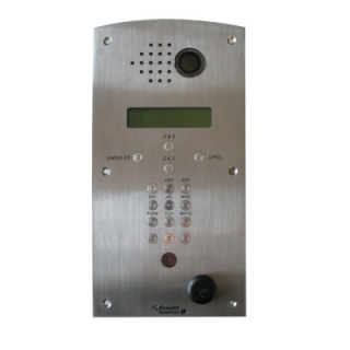 Platine vidéo digitale inox version VIP 350x180 1250 inclus avec