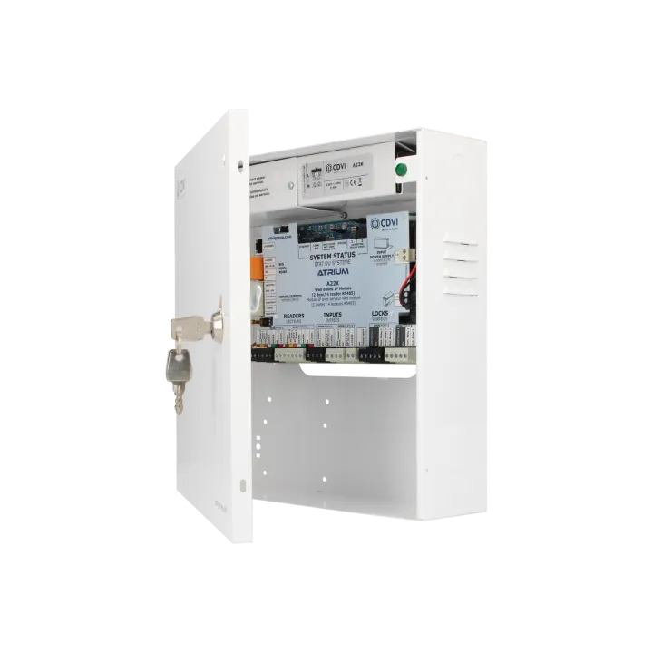 Contrôleur KRYPTO en coffret • 2 portes 4 lecteurs Bus/Wiegand • Logiciel inclus