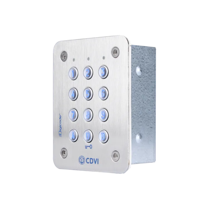 Clavier codé Digicode® inox encastré -lumineux 3 relais l