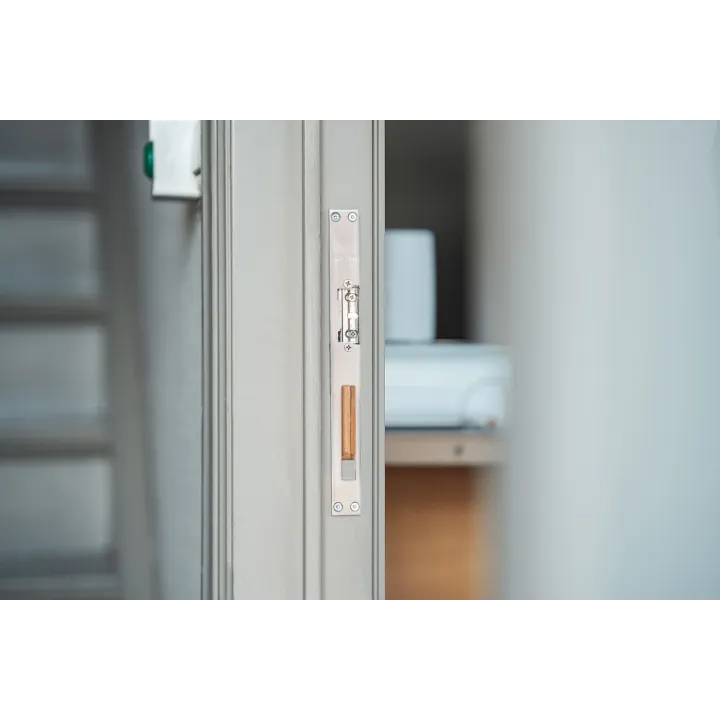 Têtière Pour Gâche - Dble Empennage - Réversible - Inox - 250Mm - Meneau De 17