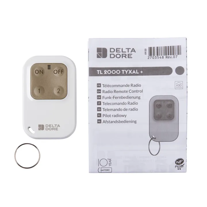 Tl 2000 Tyxal+ | Télécommande Porte-Badge Pour Système D’Alarme Et/Ou Automatismes