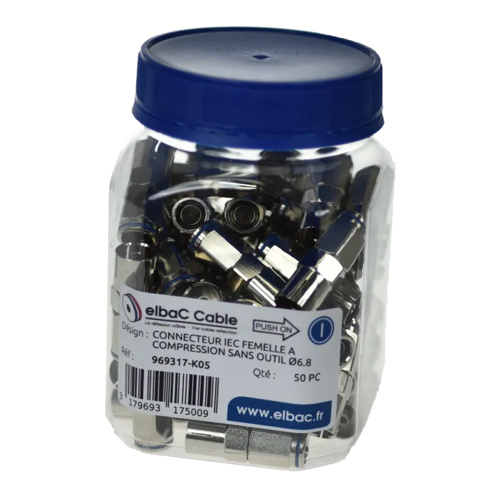 Fiche Iec Femelle San Outil Pour Câble 68Mm
