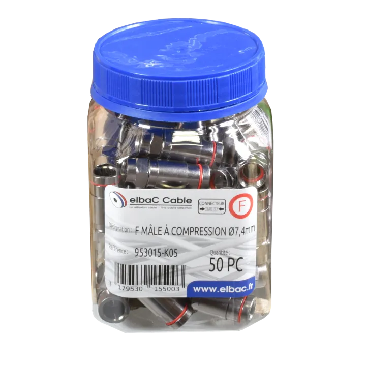 Fiche F Compression Pour Câble 74 Mm L'Unité