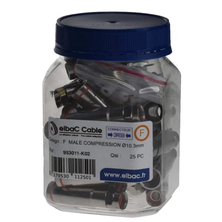 Fiche F Compression Pour Câble 103 Mm L'Unité