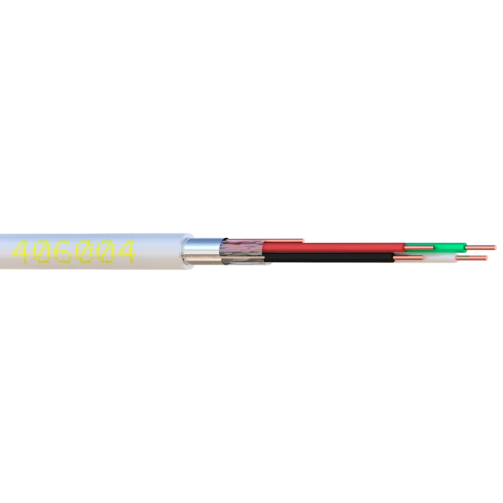 Câble Alarme Rigide 04C Awg24 Scr Bob. Bois 500 M