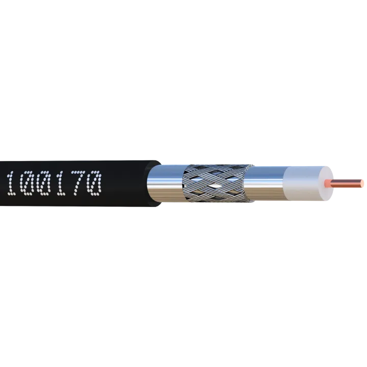 Câble Câble Coax 17 Patc Classe A Triple Écran Noir 500M-100170