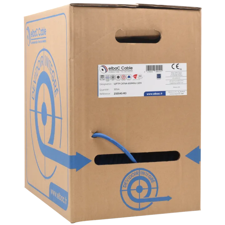 Câble U/Ftp Cat6A 650Mhz Lszh Dca