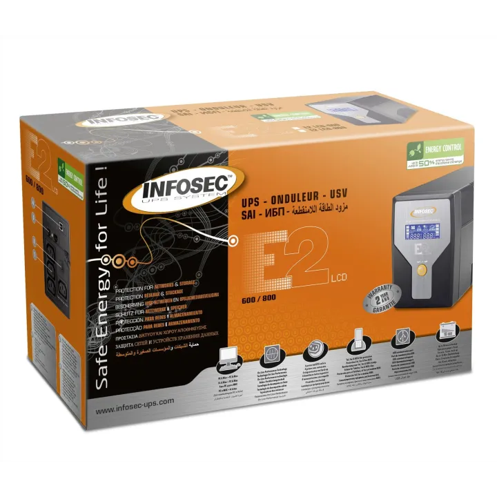 Onduleur On Line Performance 600 Va 4 Prises Iec-Garantie 2 Ans-