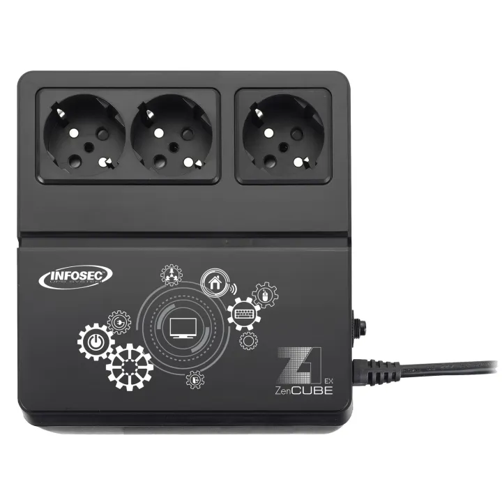 Z1 Zencube Ex 600 - Onduleur Haute Fréquence 600 Va 3 Prises Fr/Schuko