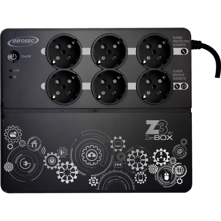 Z3 Zenbox Ex 1000 - Onduleur Haute Fréquence 1000 Va 8 Prises Fr/Schuko