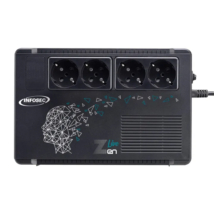 Zen Live 1000 - Onduleur Line Interactive 1000 Va 4 Prises Fr/Schuko