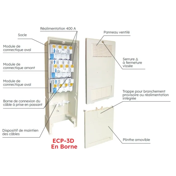 Borne De Coupure Et Protection 3 Directions Ecp-3D - 6902033