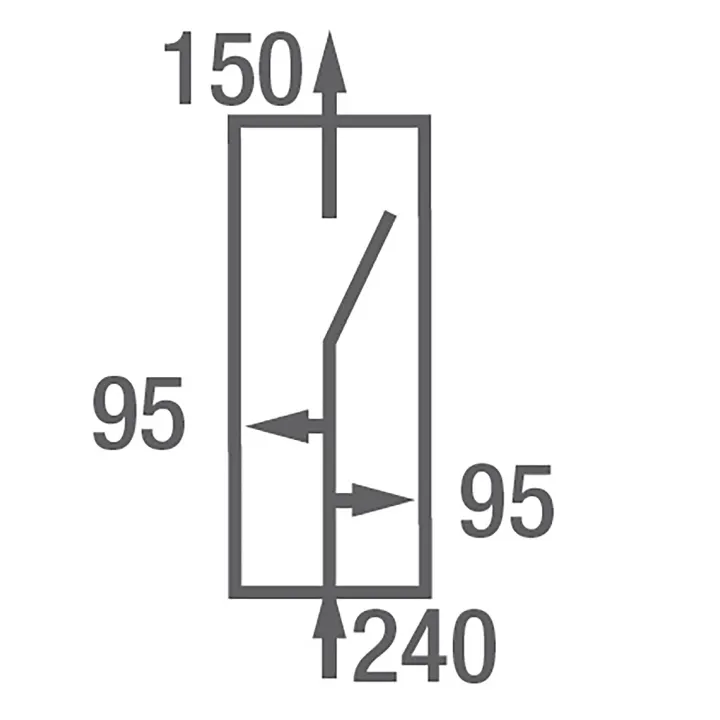 Coupe-Circuit Intérieur Spcm 200A Avec 2 Dérivations Latérales 6-95 - 6902652