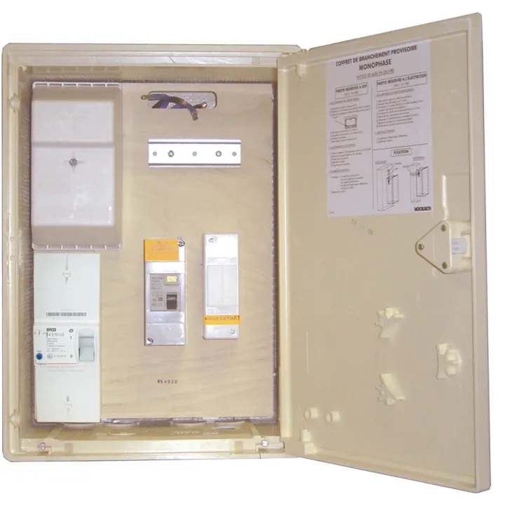Coffret De Branchement Provisoire Monophasé 15/45A