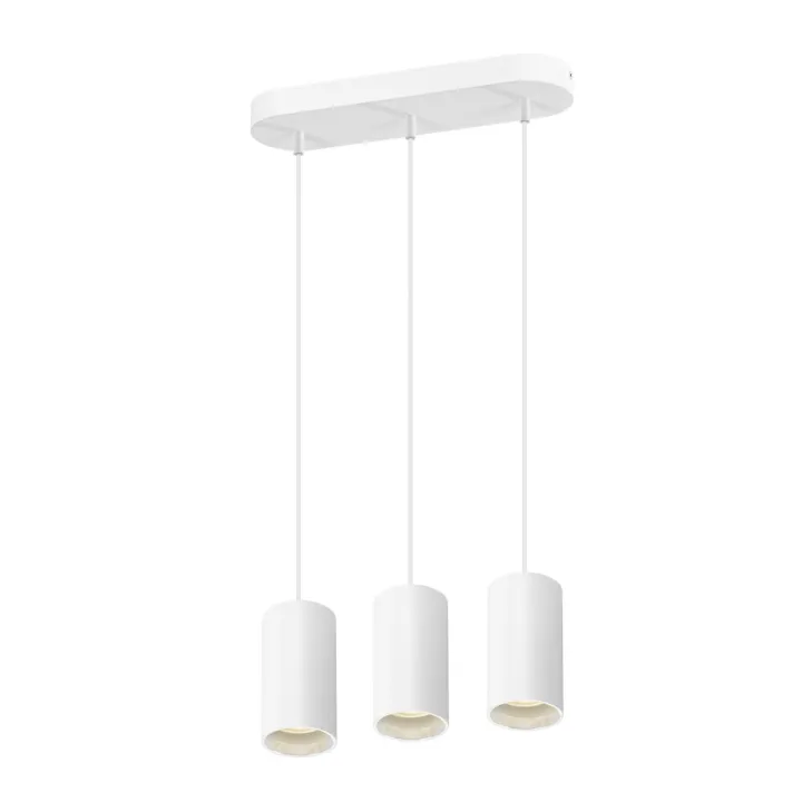 ASTO TUBE susp tple GU10 blanc