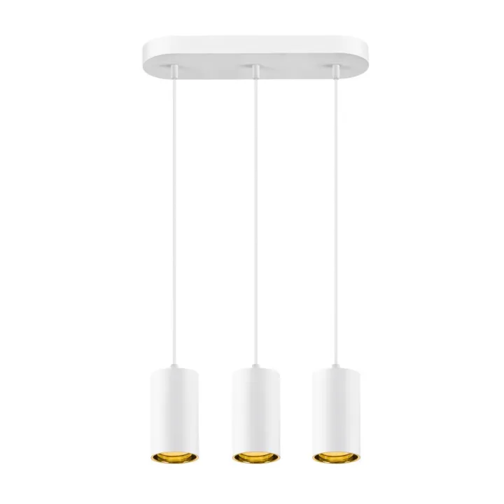 ASTO TUBE susp tple GU10 blanc