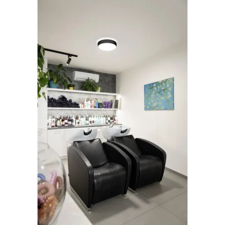Medo® Pro 40, Applique Et Plafonnier, Intérieur, Rond, Noir, Led, 19W, Ugr -19