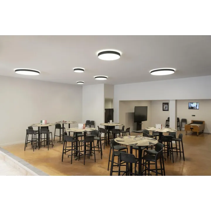 Medo® Pro 40, Applique Et Plafonnier, Intérieur, Rond, Noir, Led, 19W, Ugr -19