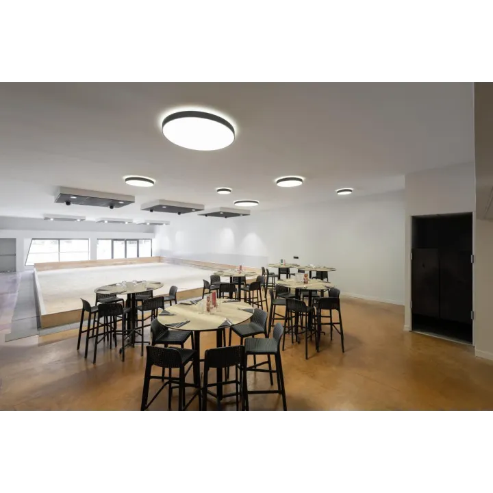 Medo® Pro 40, Applique Et Plafonnier, Intérieur, Rond, Noir, Led, 19W, Ugr -19