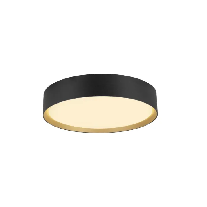 Decona 30, Plafonnier, Intérieur, Rond, 2700/3000K, 18W, Phase, Noir/