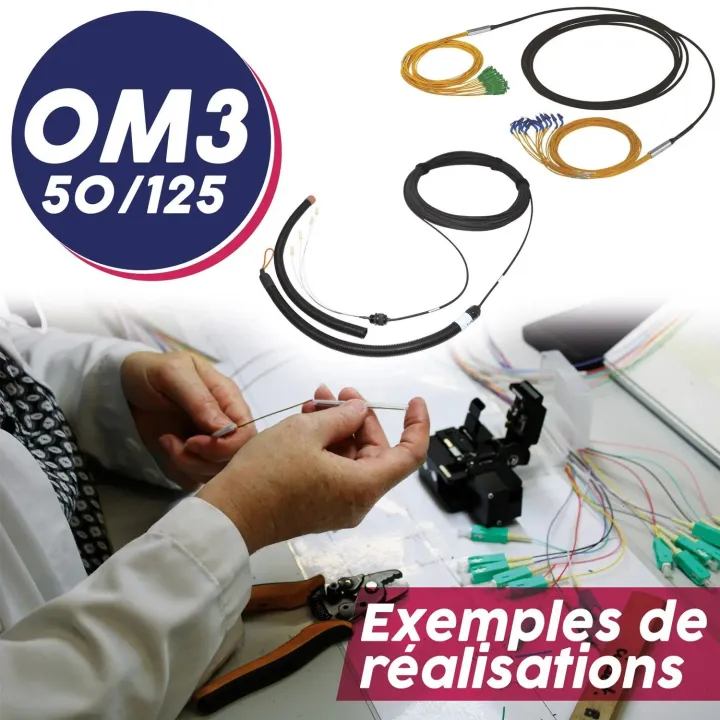 Trunck optique câble Mini Break Out (MBO lc/lc 40M
