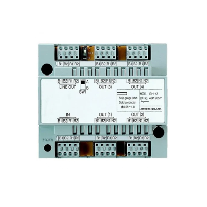 Distributeur D'Étages Vidéo 4 Directions, Fixation Sur Rail Din 7 Modules