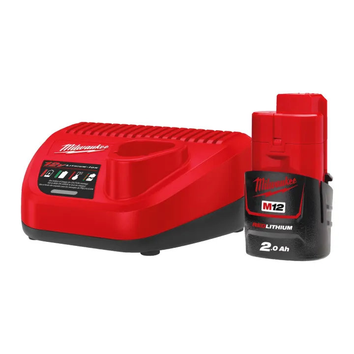 M12 Packnrj-201-Pack Nrj 12V, 2,0 Ah Red Lithium, Syst M12