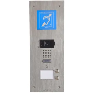 Platine Vidéo Ip Encastré Inox, 4 Bp, Sip, Picto, S. Vocale & B. M. - Délai 5 Semaines