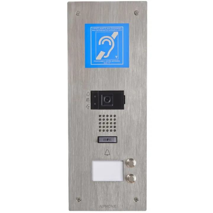 Platine Vidéo Ip Encastré Inox, 4 Bp, Sip, Picto, S. Vocale & B. M. - Délai 5 Semaines