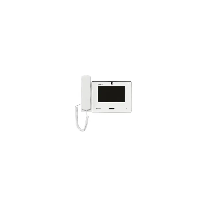 Poste Vidéo Ip Blanc, Mains Libres & Combiné Avec B. Magnétique, Sip, Écran 7''