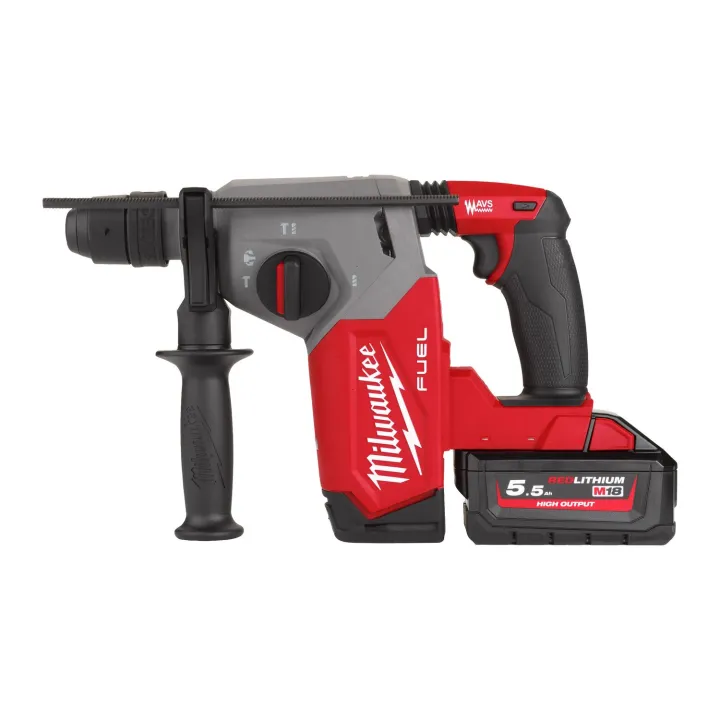 M18 Fhx-552X Perforateur Sds+ 26Mm Fuel, Fixtec, 18V, 2 Batterie