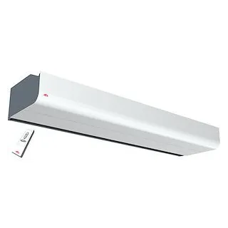 Rideau air compact électr 12kW long 1,5m, débit air 2750m3/h